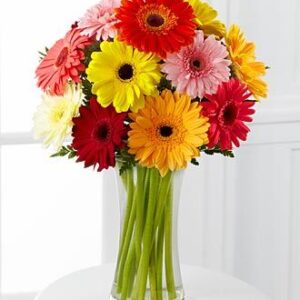 Mixed Flowers Vase