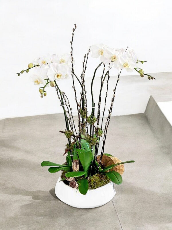 Royal White Orchid Bowl - Image 2