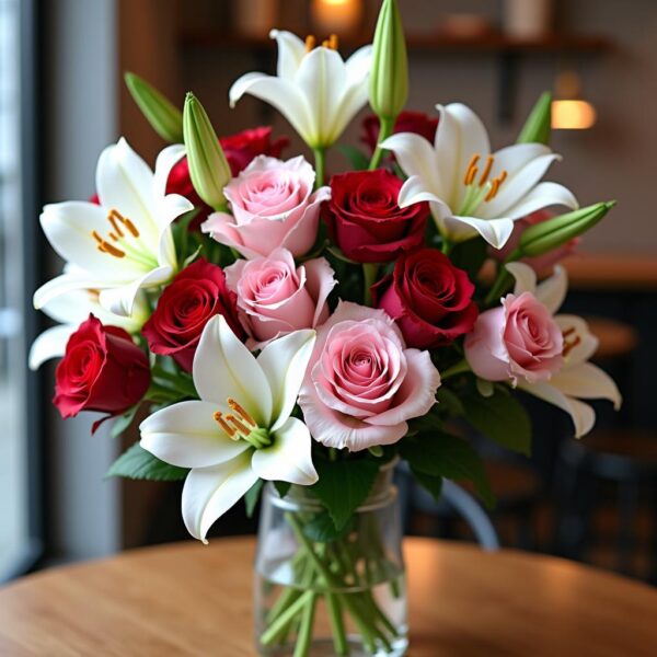 Lily & Roses Vase - Image 2