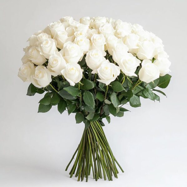 White Roses Bouquet - Image 3