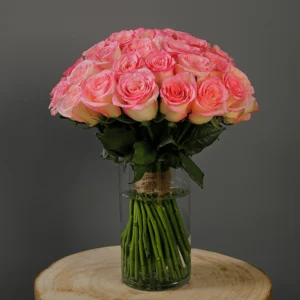 Pink Rose Vase