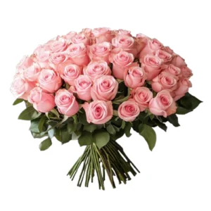 50 Pink Roses Bouquet