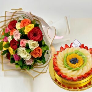 Roses & Fruit Tart