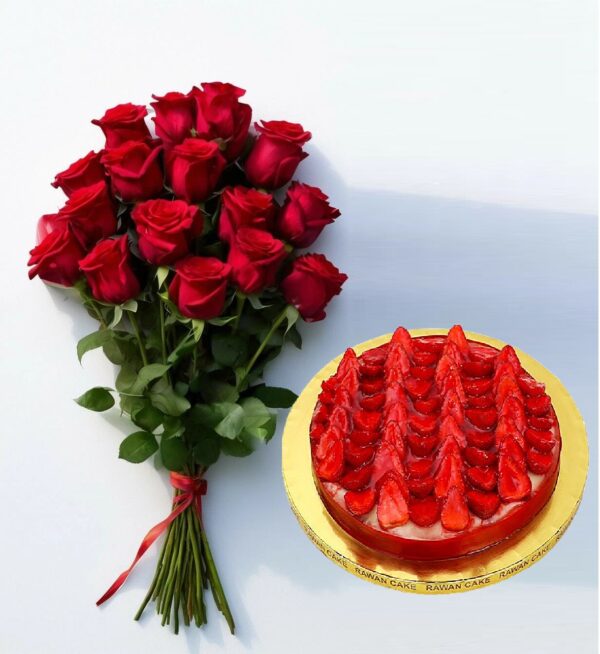 Roses & Strawberry Tart