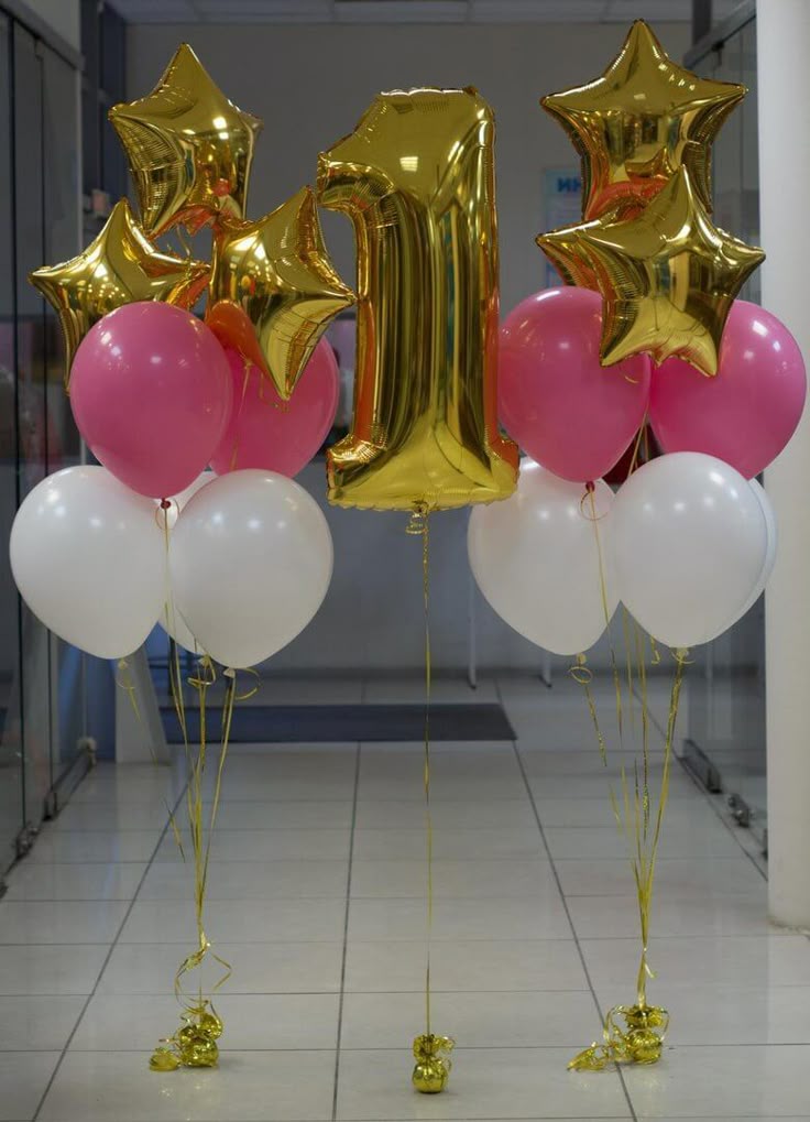 Birthday Number Balloons 1 Birthday Number Balloons