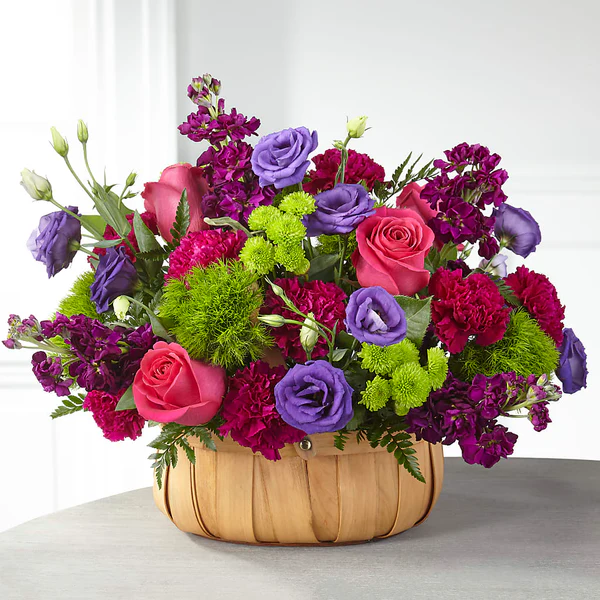 Colorful Bloom Basket