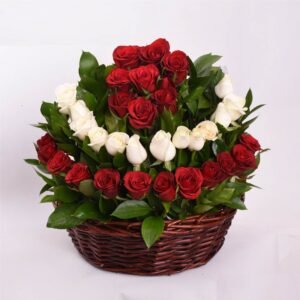 16.jpg Triple Love Basket with Teddy Bear & Chocolates