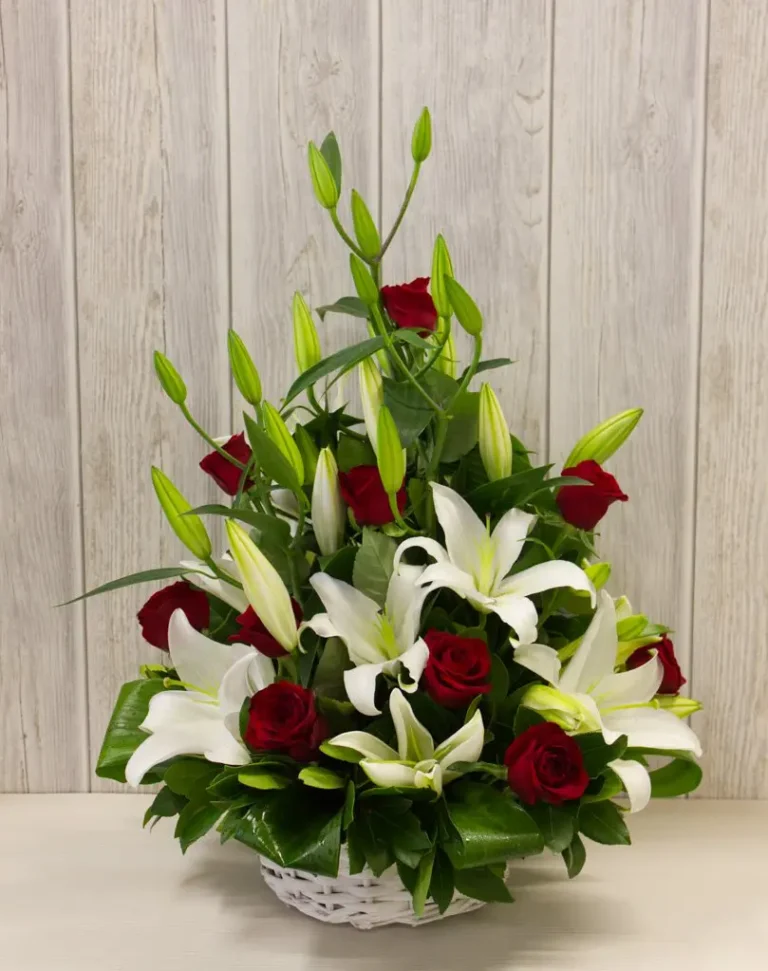 Lily & Scarlet Basket Amman | WowWard Flower & Gift Delivery