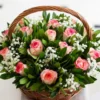 Blush & Green Basket | Flower & Gift Delivery in Amman, Jordan – WowWard (Photo 4)