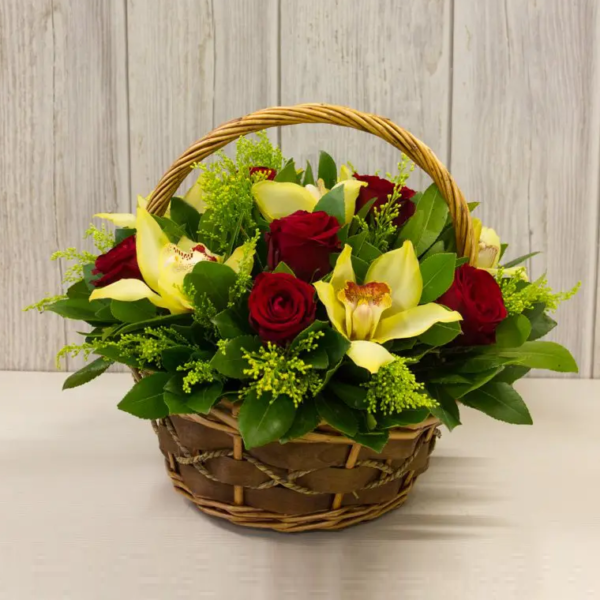 23.png Crimson Lily Basket Amman | WowWard Flower & Gift Delivery