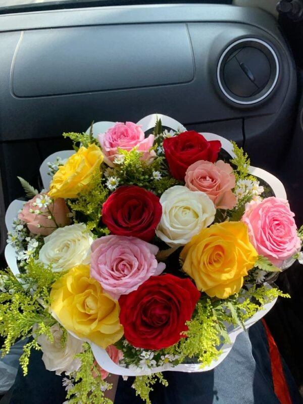 Vibrant Colorful Flower Bouquet