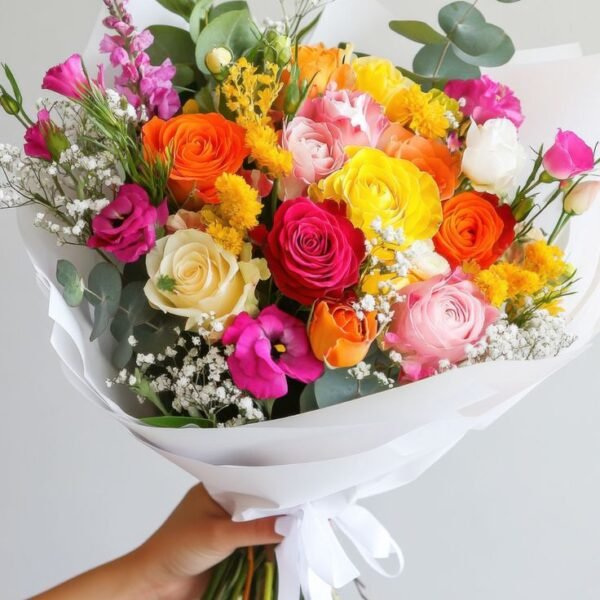 4 Vibrant Colorful Flower Bouquet Amman | WowWard Flower & Gift Delivery