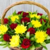 Crimson Sunshine Basket | Flower & Gift Delivery in Amman, Jordan – WowWard (Photo 3)