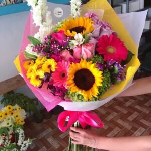 Seasonal Flowers with Sunflower Bouquet