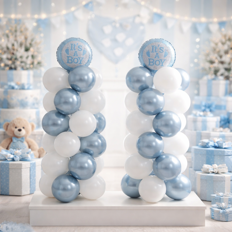 Baby Boy Celebration Column Amman | WowWard Flower & Gift Delivery