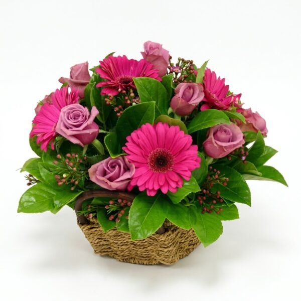 Blush Blossom Basket Blush Blossom Basket