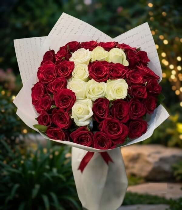 وردة الحرف الأول للحب Love Initial Rose