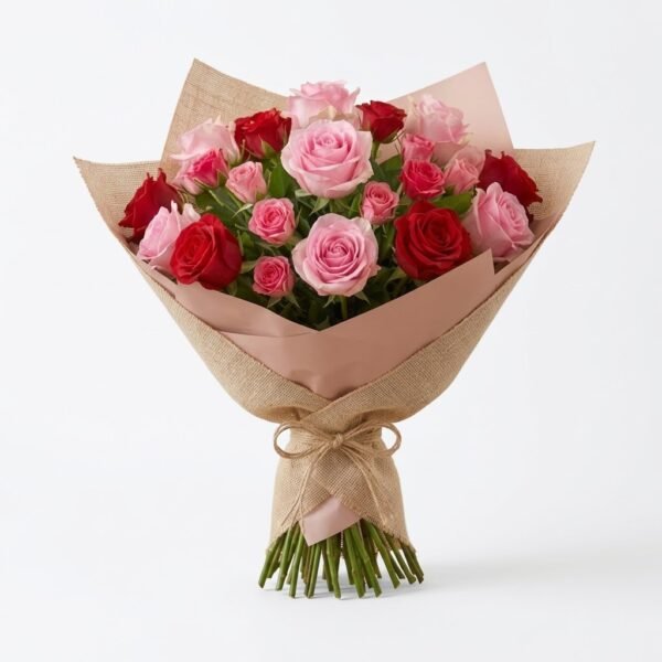 Pink & Red Rose