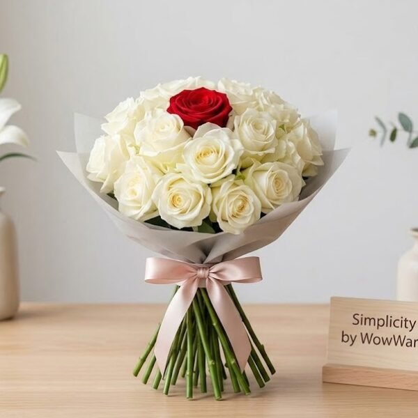 Pure Elegance Bouquet Flower and gift delivery service in Amman, Jordan - fresh rose bouquet