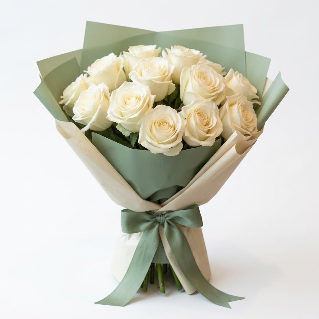 White Roses Bouquet