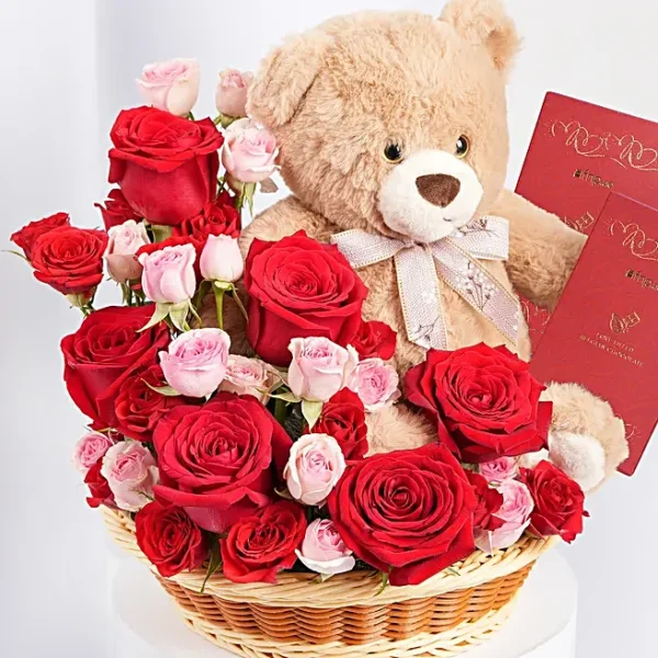 Sweet Love Basket | Flower & Gift Delivery in Amman, Jordan – WowWard (Photo 2)