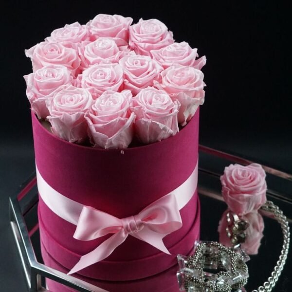 pink-roses-round-box.jpg Pink Bloom Round Box