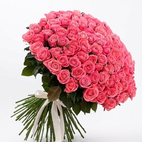 100 Pink Roses Bouquet Amman 100 Pink Roses Bouquet Amman