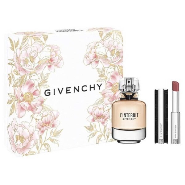 L'Interdit EDP 80ml + Le Rouge Interdit Satin No.111 Gift Set for Women L'Interdit EDP 80ml + Le Rouge Interdit Satin No.111 Gift Set for Women