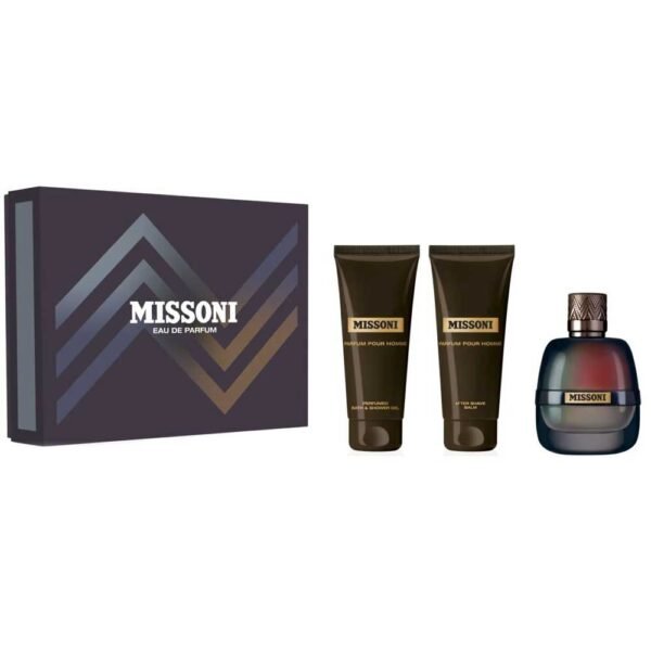 Missoni EDP 100ml + Bath Shower Gel 100ml + After Shave 100ml Gift Set for Men Missoni EDP 100ml + Bath Shower Gel 100ml + After Shave 100ml Gift Set for Men
